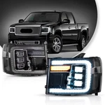Vland Led Projector Headlights For 2007-2014 Gmc Sierra 1500 2500HD 3500HD L+r. Fixed Price $634.99.