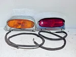 Pair Of Vintage 1950S Chevy Truck Dual Sided Guide FU-56 Lights Amber & Red. Fixed Price $149.95.