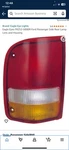 Eagle Eyes FR252-U000R Ford Passenger Side Rear Lamp Lens And Housing. Fixed Price $20.00.