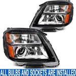 Chrome Pair/set Projector Headlights Assembly W/ Bulbs For Gmc Terrain 2016 2017. Fixed Price $155.99.