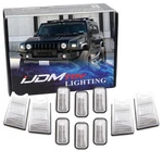 Complete 10PC Front & Rear Clear Cab Roof Marker Light Covers For 03-09 Hummer 2. Fixed Price $49.09.