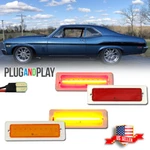 4PCS Front Amber Rear Red Led Bumper Side Marker Lights For 1970-1974 Chevy Nova. Fixed Price $69.99.