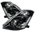 Spyder For 350Z 03-05 Projector Headlights Xenon Drl Blk High H1 Lw D2R Pro-y. Fixed Price $779.35.
