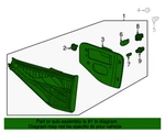 Honda 34150-TK8-A01 Right Lid Light Assembly For 11-13 Odyssey. Fixed Price $99.97.