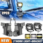 Fit 2005-2015 Toyota Tacoma Over Hood Ditch Side Led Light Bracket + 2X Pods. Fixed Price $65.13.