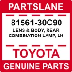 81561-30C90 Toyota Oem Genuine Lens & Body, Rear Combination Lamp, Lh. Fixed Price $235.14.