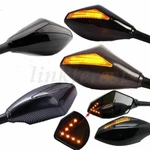Led Turn Signal Lights Indicators Rear View Side Mirrors For Racing Motorcycle. Fixed Price $39.62.