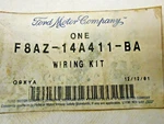 Ford F8AZ-14A411-BA Engine Coolant Fan Motor Wiring Kit Oem F8AZ14A411BA. Fixed Price $42.46.