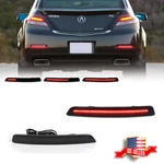 Smoked Red Led Rear Bumper Reflector Tail Brake Signal Lights For 12-14 Acura Tl. Fixed Price $39.99.