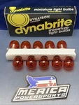 Qty 10 New Genuine Dynabrite 1156NA Miniature Ight Bulbs 12V Amber. Fixed Price $22.72.