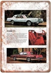 Vintage 1981 Mark By Lincoln Auto Ad Retro Look Metal Sign A4489. Fixed Price $36.95.