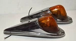 Vintage Dietz Cab Marker Light Amber Glass Lens (set Of 2) 80-CF-A-12V. Fixed Price $150.00.