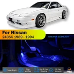12 For 1989- 1994 Nissan 240SX Interior Led Lights Bulb Package Kit Ultra Blue. Fixed Price $15.15.