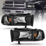 Anzo Usa 111067 Crystal Headlight Set Fits 94-02 Ram 1500 2500 3500. Fixed Price $214.99.