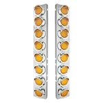 United Pacific 33600 - Ss Front Air Cleaner Light Bar With Bracket For Peterbilt. Fixed Price $193.55.