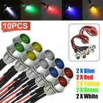 10PC 12V Led Panel Indicator Lights Lamp Pilot Dash Directional Car Truck Boat. Fixed Price $8.29.