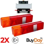 Pair Ford Transit Tipper Chassis Pickup Truck Rear Light Lens R+l 6160195. Fixed Price $36.17.