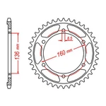 Mtx 005 Steel Rear Sprocket #520 (47T) (11-BMW-47)47 Tooth. Fixed Price $46.02.