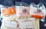 Lot Of (5) Amber / Yellow Double Bullseye Acrylic Marker Clearance Lights B3B4. Fixed Price $19.95.