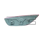 Tyc 17-5505-00 Reflector Assembly 11-19 Ford Fiesta. Fixed Price $23.99.