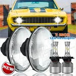 Pair 7"INCH Round Led Headlight Hi/lo Beam Fit 1967 1968 1969 Chevy Camaro. Fixed Price $60.56.