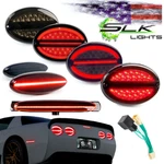 Corvette Tail Lights Led Halo, 3RD Brake Light, Side Markers Smoked C5 97-04. Fixed Price $339.95.
