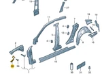Volkswagen Arteon 3H7 Side Right Headlight Bracket Mount 3G8804594. Fixed Price $49.36.