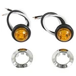 Amber Led (2 Pack) Clearance Marker Light W/chrome Bezel & Gromet Blazer B534A2. Fixed Price $10.00.