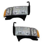 For Dodge Ram 2500 99-02 Headlight Set Driver & Passenger Side Replacement. Fixed Price $307.49.
