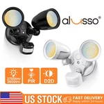 2700/3600LM Led Flood Light D2D&PIR&ON Time Outdoor 30W Aluminum Security Lamp. Fixed Price $231.12.