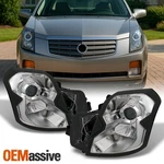 Fits 03-07 Cadillac Cts Headlights Headlamps Pair Set Halogen Type 2003-2007. Fixed Price $179.99.