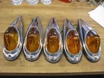 5 Vintage Dietz 80 Cab Clearance Marker Lights. Fixed Price $300.00.