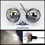 (1) Pair Led License Plate Light 1-1/2" Round For Hot Rods, Trucks, Cars, Rv. Fixed Price $18.99.