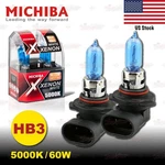 HB3 9005 Michiba 60W 5000K Xenon Super White Halogen Headlight Bulbs Twin Lamps. Fixed Price $19.95.