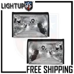 Headlights Headlamps Pair Left Right Set 87-93 Ford Mustang. Fixed Price $164.84.