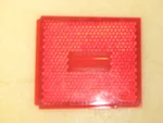 New 2-1/2" X 2-3/16" Red Lens, Monarch # 9091, SAE-AP2-72. Fixed Price $9.95.
