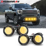 4PCSFRONT Grille Bumper Hood Yellow Lights For Gmc Sierra 1500 2500 3500. Fixed Price $8.99.