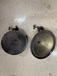 Vtg Antique Set Of Ford Model Headlight Assemblies Lens. Fixed Price $125.00.
