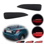 Smoke Led Rear Bumper Reflector Fog Lamp Tail Brake Light For 12-14 Toyota Yaris. Fixed Price $39.99.