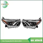 Headlights Led Drl Pair For Toyota RAV4 2016-2018 Lh/driver+rh/passenger Clear. Fixed Price $179.88.