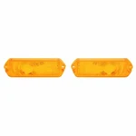 New Pair Of Amber Parking Light Lens Trim Parts Fits 1963 Bel A2438. Fixed Price $67.83.