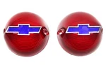 New Blue Dot Bowtie Tail Light Lens Pair / For 1956 Chevy 150 210 Nomad Bel. Fixed Price $59.99.