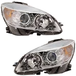 Halogen Headlight Set For 2008-11 Mercedes Benz C300 Models W/o Premium Package. Fixed Price $243.58.