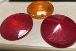 3 Lenses Grote 9001 Red 1/4" Dia, 91482 Stop Tail Turn, 9158 Yellow Replc. Fixed Price $9.80.