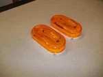 Pair Trailer Clearance Light Amber Marker Lens W Houseing And Bulb Replacment. Fixed Price $5.99.