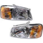 Driver & Passenger Side Headlights For Hyundai Accent 2000-2002 Halogen W/ Bulbs. Fixed Price $91.77.