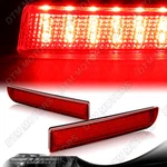 Rear Bumper Reflector Red Lens Led Brake Lights For 08-17 Mitsubishi Lancer. Fixed Price $22.50.