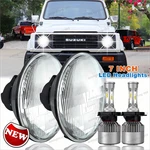 Pair Dot 7" Inch Led Round Headlights Drl Hi/lo Beam For Suzuki Samurai SJ410 2X. Fixed Price $60.56.