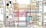 1956 1957 Corvette Full Color Laminated Wiring Diagram 11" X 17". Fixed Price $18.95.