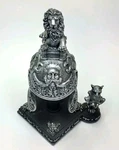 Medieval Sword Helmet Decoration Lion Tiger Hat Black Silver Blade 8 In See. Fixed Price $51.86.